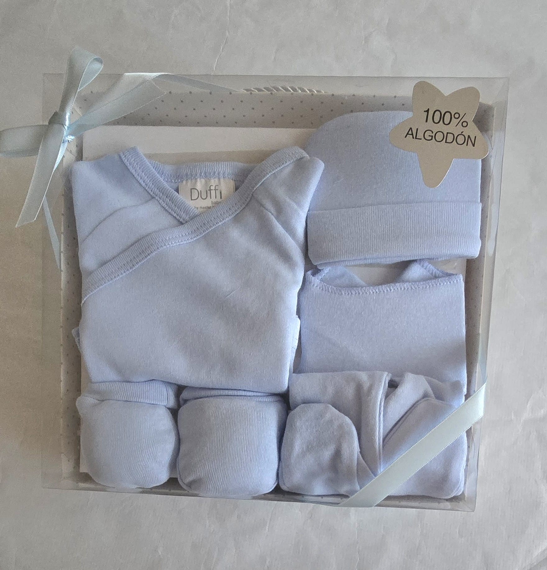 Set de regalo 5 piezas azul en caja