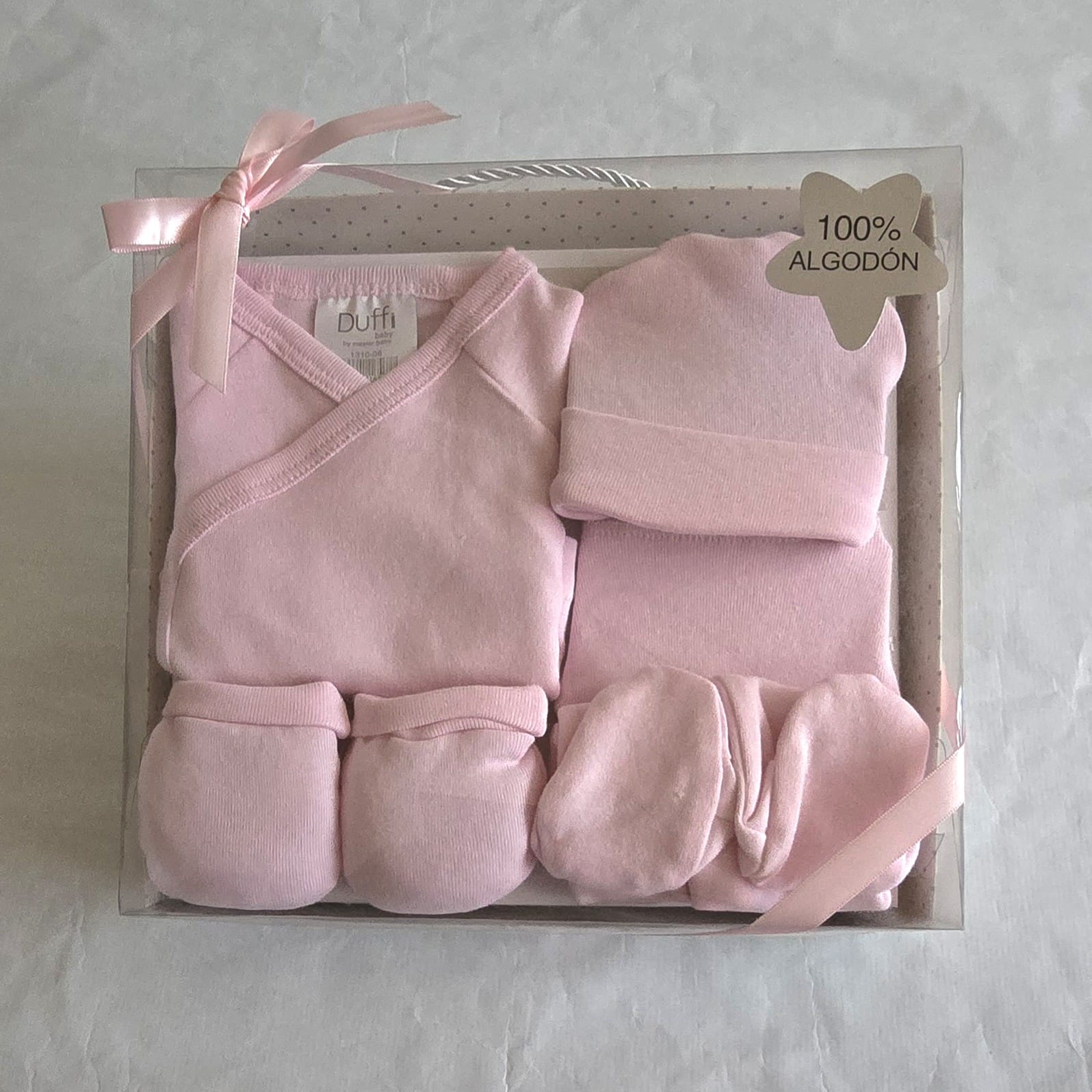 Set de regalo 5 piezas rosa en caja