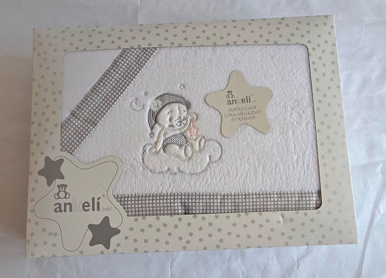 juego de cuna coralina gris