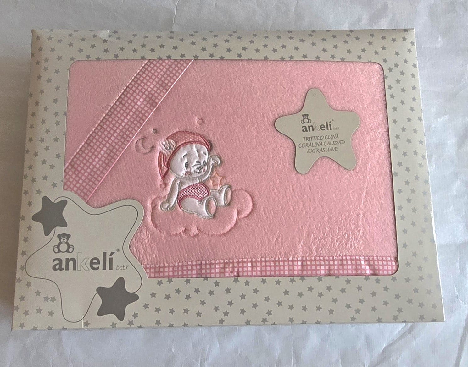 juego de cuna coralina rosa