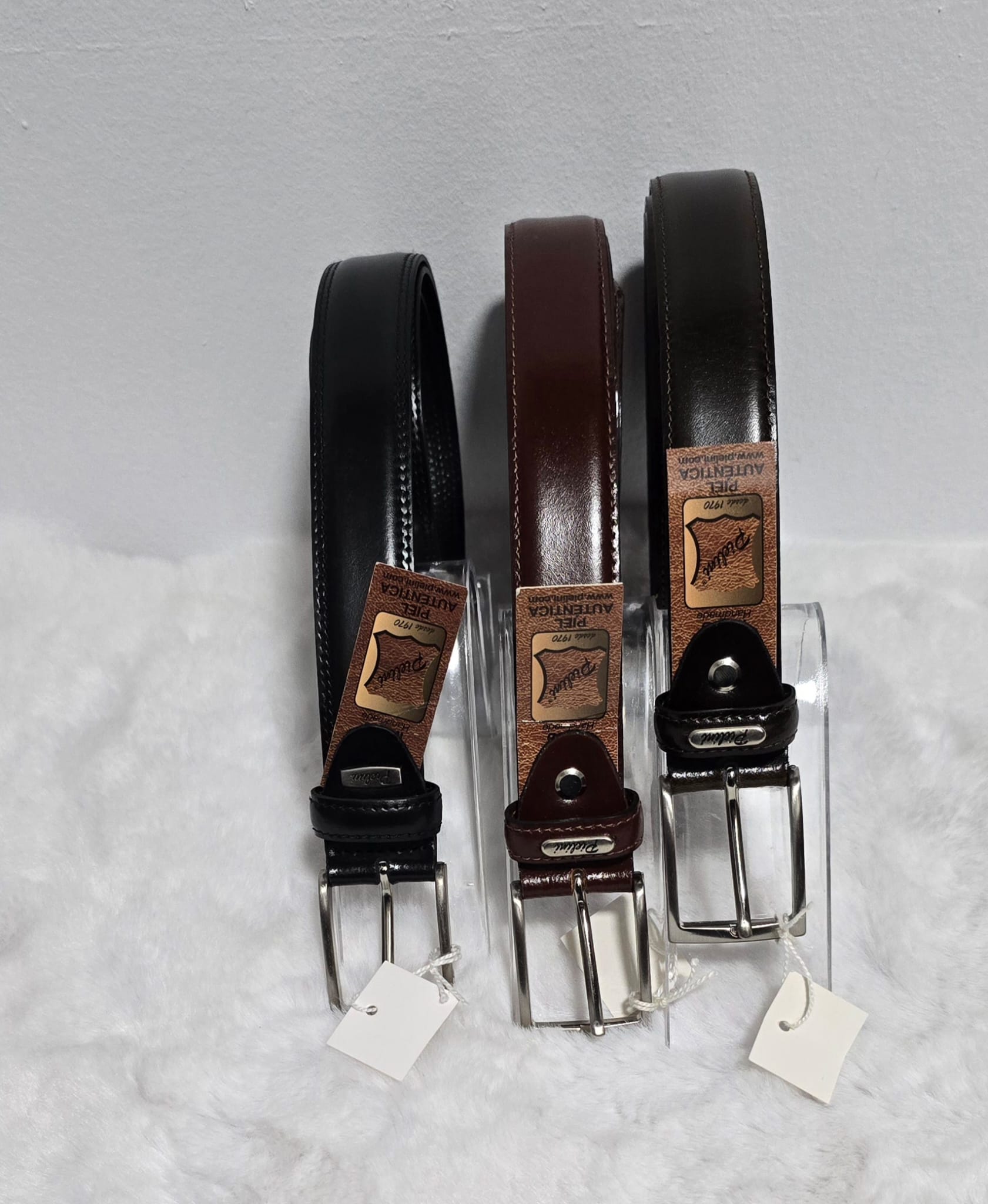 Cinturones de hombre vestir pielini